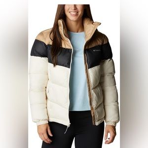 Columbia color block puffer jacket